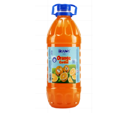 HIGHLANDS ORANGE CORDIAL 2L