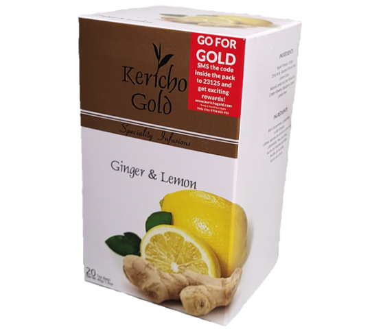 Kericho Gold Ginger & Lemon Tea 25pc