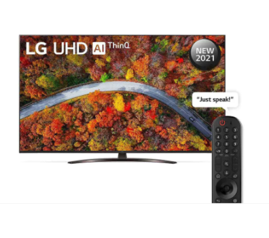 LG 55 Inch UHD Smart TV UP81 Series Cinema Screen Design 4K Active HDR