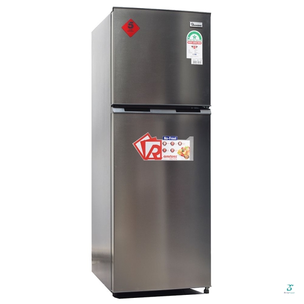 225 LITRES DOUBLE DOOR NO FROST FRIDGE, SILVER- RF/142