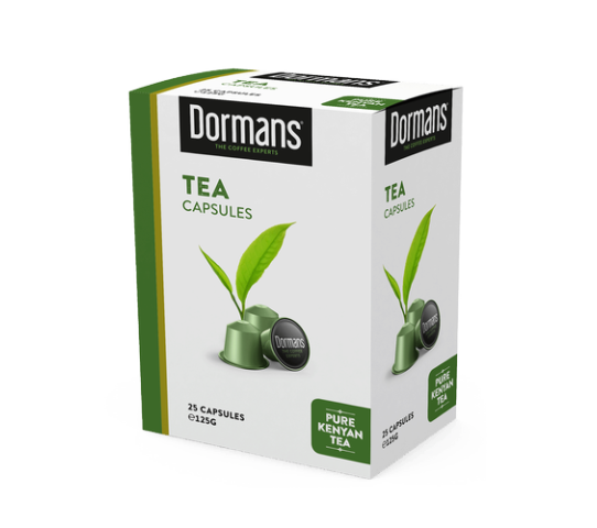 DORMANS COFFEE CAPSULES TEA BOX 25*5g