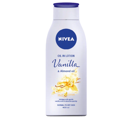 NIVEA OIL IN LOTION VANILLA & ALMOND OIL 400ML