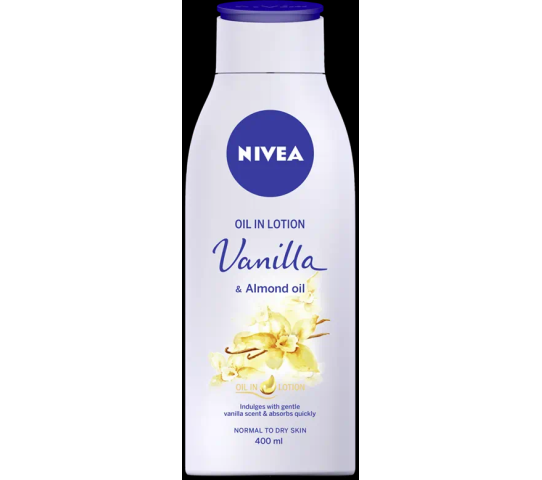 NIVEA OIL IN LOTION VANILLA & ALMOND OIL 400ML