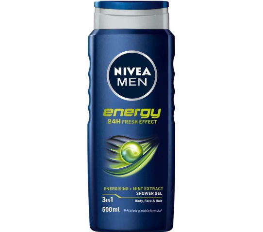 NIVEA MEN ENERGY SHOWER GEL 500ML