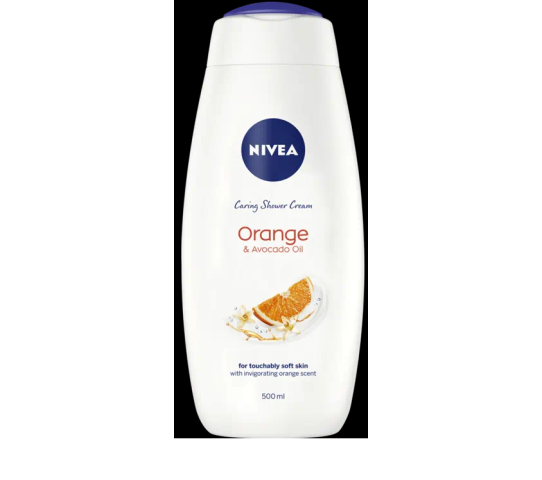 NIVEA ORANGE & AVOCADO OIL SHOWER CREAM 500ML