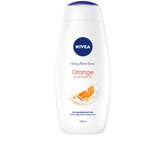 NIVEA ORANGE & AVOCADO OIL SHOWER CREAM 500ML