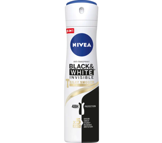 NIVEA BLACK & WHITE INVISIBLE SILKY SMOOTH SPRAY 150ML