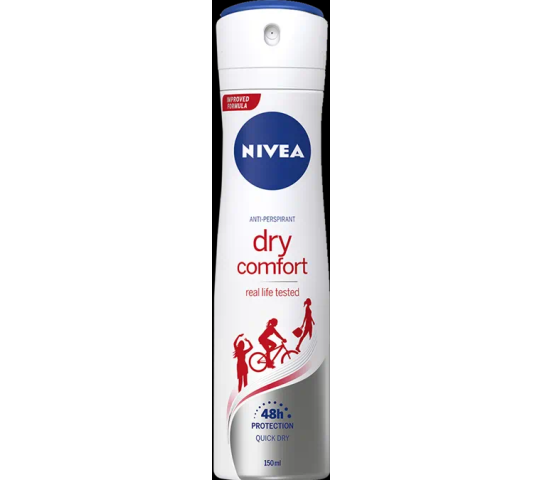 NIVEA DRY COMFORT ANTI-PERSPIRANT SPRAY 150ML