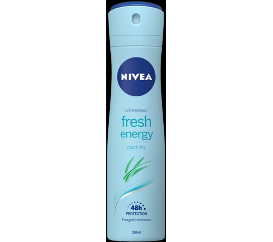 NIVEA FRESH ENERGY ANTI-PERSPIRANT SPRAY 150ML