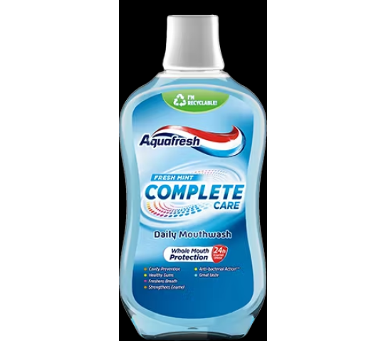 Aquafresh Complete Care Mouthwash 75MLS