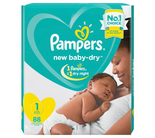 PAMPERS-BTFY-SIZE 1 88'S