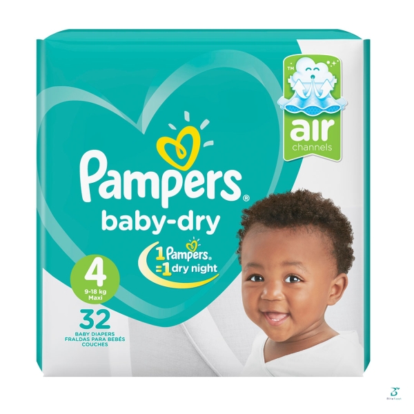 PAMPERS-MAXI-UNISEX-HC SIZE-4 32'S