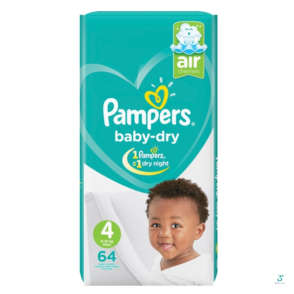 PAMPERS-MAXI-UNISEX-VP SIZE4 64'S