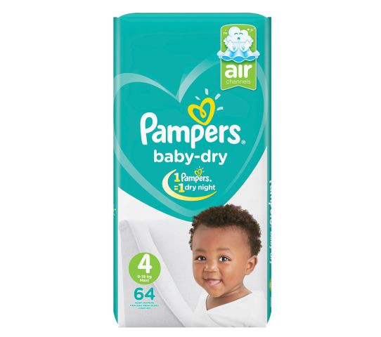 PAMPERS-MAXI-UNISEX-VP SIZE4 64'S