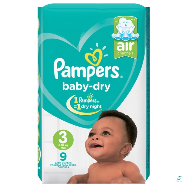 PAMPERS-MIDI-BTFY-UNISEX-LC SIZE-3 9'S