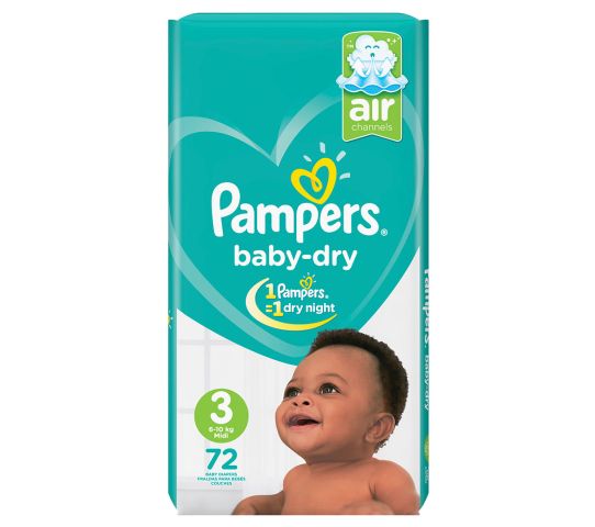 PAMPERS-MIDI-UNISEX-JP SIZE3 72'S