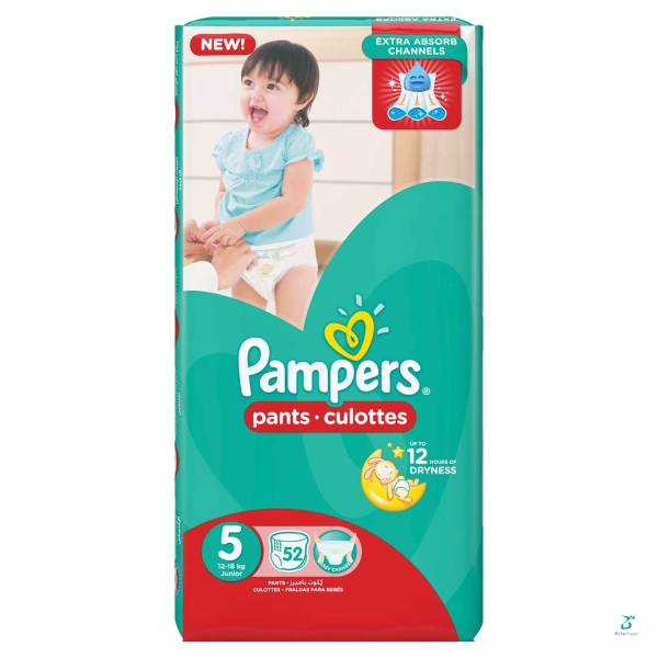 PAMPERS-PANTS-JUNIOR-UNISEX SIZE-5 52'S