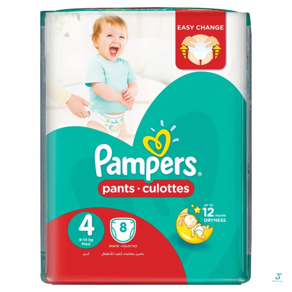 PAMPERS-PANTS-MAXI-SIZE4 UNISEX-LC-8'S