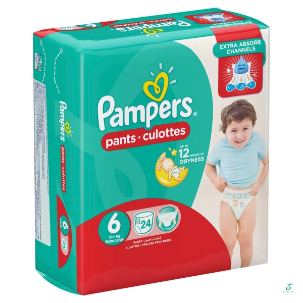 PAMPERS-PT-JR-UNISEX SIZE6 24'S