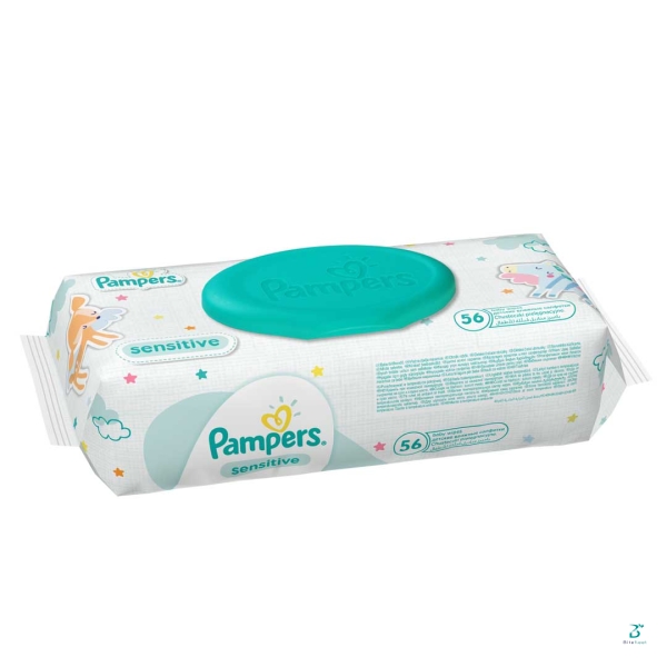 PAMPERS-WIPES-SENSITIVE 56'S