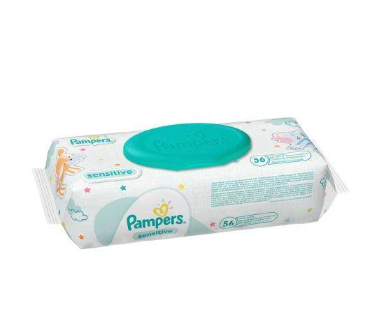 PAMPERS-WIPES-SENSITIVE 56'S