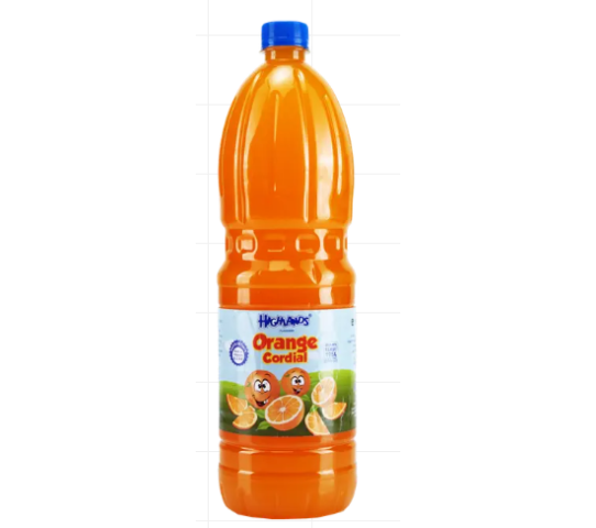 HIGHLANDS ORANGE CORDIAL 1L