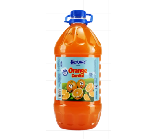 HIGHLANDS ORANGE CORDIAL 3L