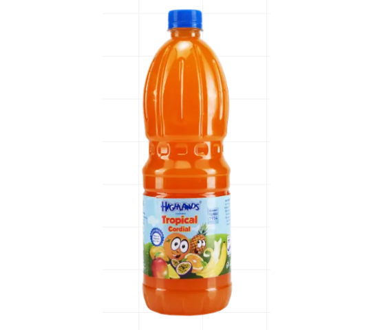 HIGHLANDS TROPICAL CORDIAL 1L