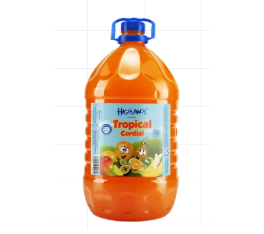 HIGHLANDS TROPICAL CORDIAL 5L